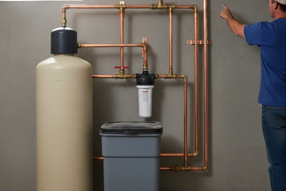 Whole-house water treatment system installed in Walling